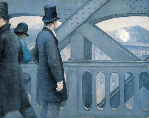 Gustave Caillebotte On the Pont de l Europe oil painting picture